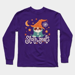 Sloth Halloween Goals Long Sleeve T-Shirt